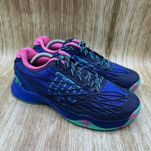 Wilson Women's Navy Blue Teal Pink Athletic Shoes